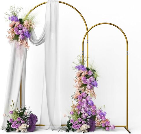 1 Set Portable 7.2FT Gold Metal Balloon Arch Stand for Decor in Kuwait