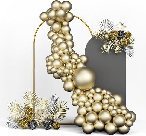 1 Set Portable 7.2FT Gold Metal Balloon Arch Stand for Decor in Kuwait