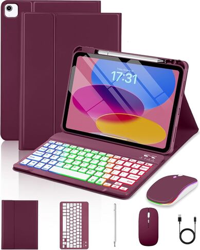 EAMPANG Case with Keyboard Mouse for iPad A16 11th/10th Generation Air 11 in Saudi Arabia