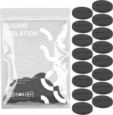 Hudson Hi-Fi 1" Platinum Silicone Isolation Dot, Non-Skid Isolation Feet - No Adhesive - 20 Duro - 16 Pack in Kuwait