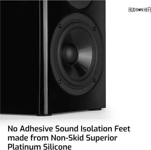 Hudson Hi-Fi 1" Platinum Silicone Isolation Dot, Non-Skid Isolation Feet - No Adhesive - 20 Duro - 16 Pack in Kuwait