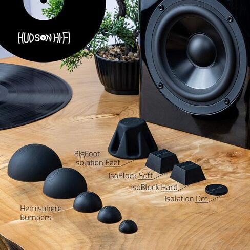 Hudson Hi-Fi 1" Platinum Silicone Isolation Dot, Non-Skid Isolation Feet - No Adhesive - 20 Duro - 16 Pack in Kuwait