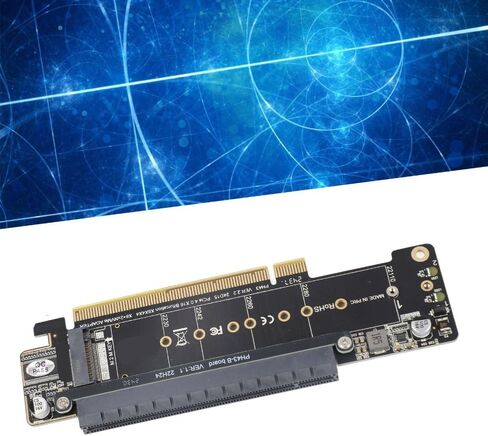 PCIe X16 to Dual M.2 NVMe Expansion Card – 6-Port SSD Adapter for PCIe 4.0/3.0 Motherboards, Split to x8 x4 x4 for Storage Upgrade in Kuwait