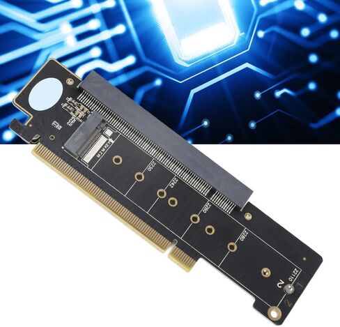 PCIe X16 to Dual M.2 NVMe Expansion Card – 6-Port SSD Adapter for PCIe 4.0/3.0 Motherboards, Split to x8 x4 x4 for Storage Upgrade in Kuwait