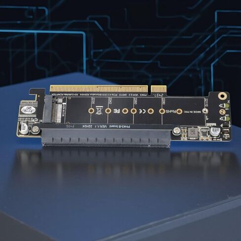 PCIe X16 to Dual M.2 NVMe Expansion Card – 6-Port SSD Adapter for PCIe 4.0/3.0 Motherboards, Split to x8 x4 x4 for Storage Upgrade in Kuwait