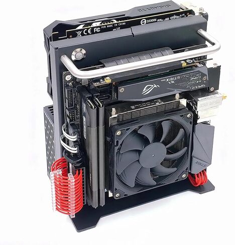 X32 Small Form Factor Open Air Case, Mini-ITX, Steel, Black in Kuwait