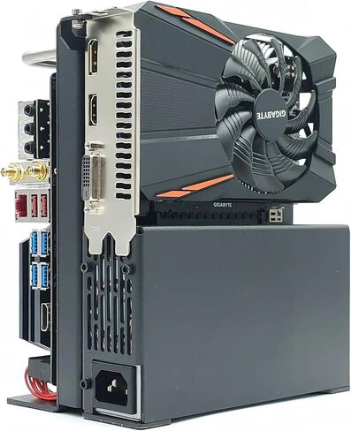 X32 Small Form Factor Open Air Case, Mini-ITX, Steel, Black in Kuwait
