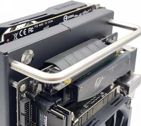 X32 Small Form Factor Open Air Case, Mini-ITX, Steel, Black in Kuwait