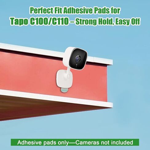5-Pack No-Drill Adhesive Mounts for Tapo C100/C110 Cameras – Strong Hold, Easy Removal, Adhesive Pads Only in Kuwait