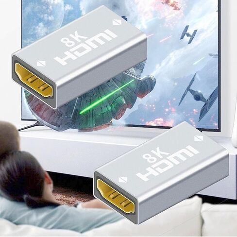 8K HDMI Female Adapter HDMI Extension Cable in Kuwait