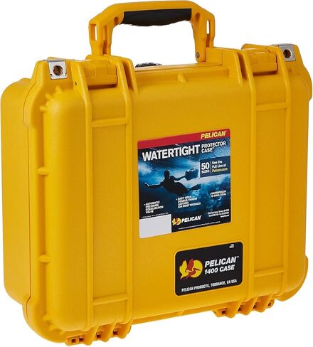 Pelican 1400 Case No Foam (Yellow) (1400-001-240) in Saudi Arabia