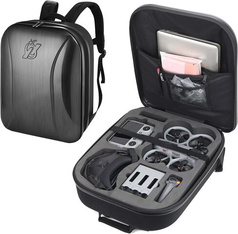 Avata 360 Case Backpack, Waterproof Travel Case Hard Shell Shoulder Bag for DJI Avata 360 Fly More Combo, Fits for DJI RC 2, RC Motion 3, Goggles 3, Batteries, Charging Hub &Other Accessories in Kuwait