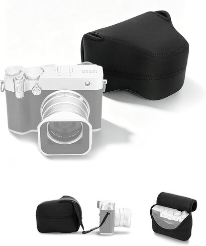 JJC Soft Neoprene Camera Case Pouch for Fujifilm X-E5 X100VI Accessories in Kuwait