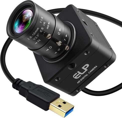 Global Shutter 60fps High Speed USB3.0 Camera,5MP 1944P HFOV 115° Wide No Distortion Lens,Plug and Play for Golf Swing Motion Capture and Industrial Machine Vision in Kuwait