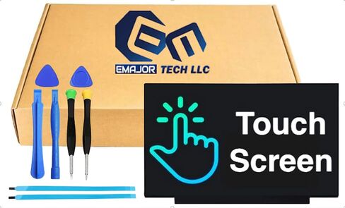 EM EMAJOR TECH New Screen Replacement for NT156WHM-T03, 1366x768, HD WXGA, OnCell Touch, LCD LED Display Panel with Set of Tape and Tools in Kuwait