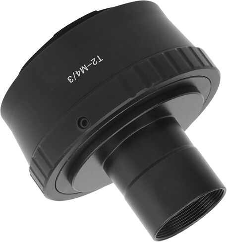 Telescope T Mount Adapter Durable Aluminum Alloy 0.965 Inch T Adapter for M4/3 Camera, Record Astronomical Images, Black in Kuwait