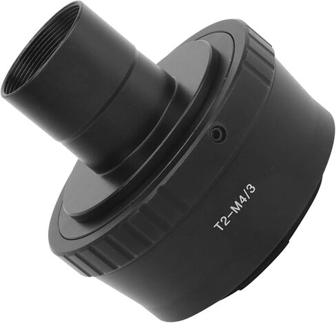 Telescope T Mount Adapter Durable Aluminum Alloy 0.965 Inch T Adapter for M4/3 Camera, Record Astronomical Images, Black in Kuwait