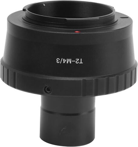 Telescope T Mount Adapter Durable Aluminum Alloy 0.965 Inch T Adapter for M4/3 Camera, Record Astronomical Images, Black in Kuwait