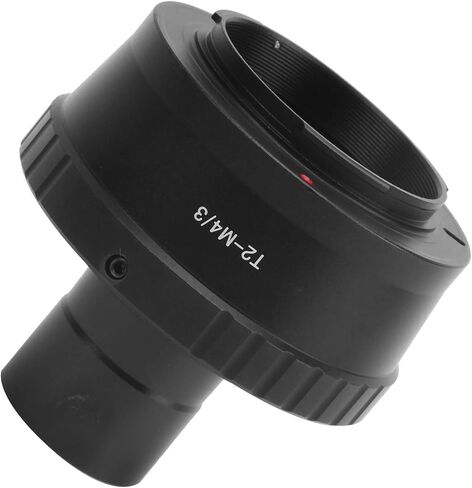 Telescope T Mount Adapter Durable Aluminum Alloy 0.965 Inch T Adapter for M4/3 Camera, Record Astronomical Images, Black in Kuwait
