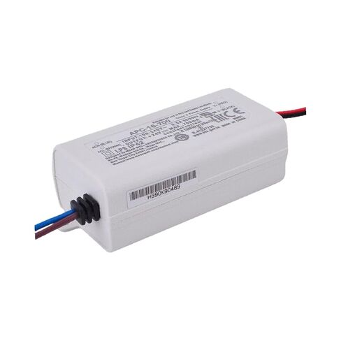 SBJ APC-16-700 16.8W AC-DC Constant Current Power Supply for LED Lighting, Adjustable Voltage 9-24V 0.7A Output, Universal Input 90-264VAC, Compact Design Ideal for Decorative in Kuwait