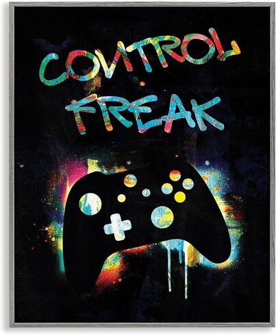 Control Freak Game Controller, 16 x 20 Inch Framed Giclée Print in Kuwait