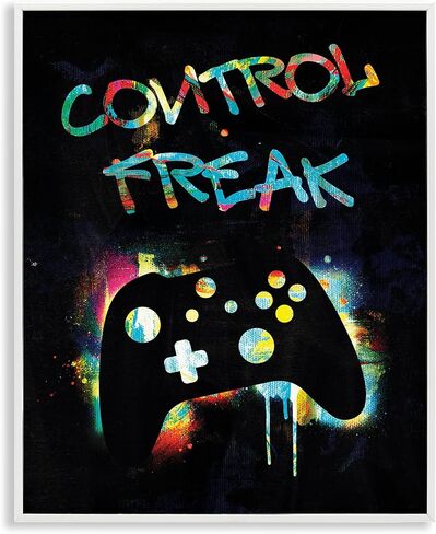 Control Freak Game Controller, 16 x 20 Inch Framed Giclée Print in Kuwait