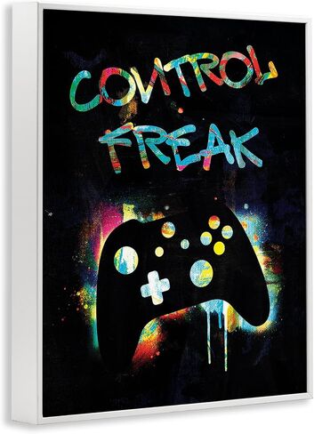 Control Freak Game Controller, 16 x 20 Inch Framed Giclée Print in Kuwait