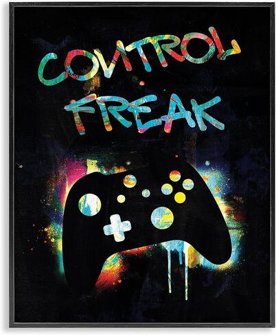 Control Freak Game Controller, 11 x 14 Inch Framed Giclée Print in Kuwait