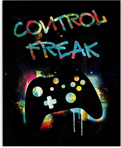 Control Freak Game Controller, 36 x 48 Inch Canvas Wall Art in Kuwait