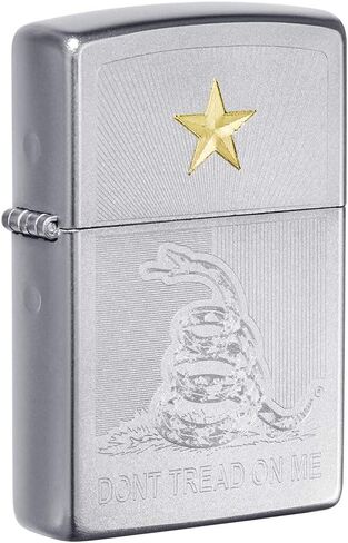 Zippo Don't Tread on Me Satin Chrome Pocket Lighter in Kuwait