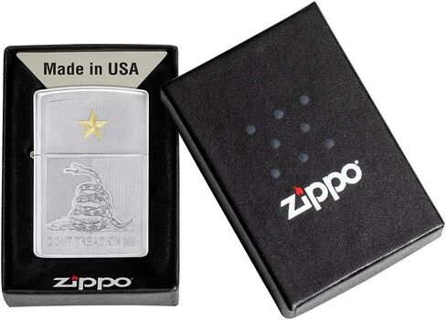 Zippo Don't Tread on Me Satin Chrome Pocket Lighter in Kuwait
