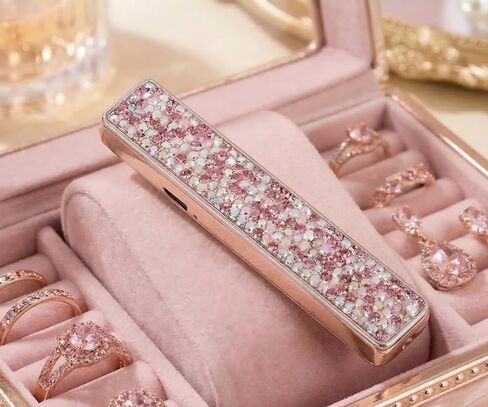 Electric Pink Lighter, USB Flameless Coil Lighter Electronic Rechargeable in Kuwait