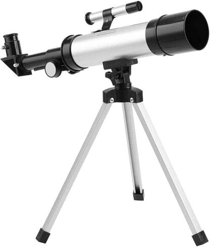 Monocular Astronomical Telescope Tube Refractor Monocular Telescopic Spotting Scope + Portabale Tripod (Black Silver) in Kuwait
