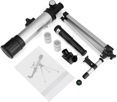 Monocular Astronomical Telescope Tube Refractor Monocular Telescopic Spotting Scope + Portabale Tripod (Black Silver) in Kuwait