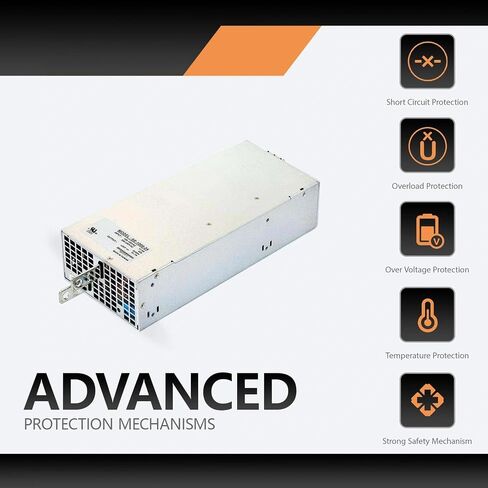 SE-1000-24 24V 41.7A 1000W Server Power Supply - High Power, Forced Air Cooling, DC OK Signal, AC/DC Converter for Data Center, Industrial Automation, and Telecommunications Equipment in Kuwait