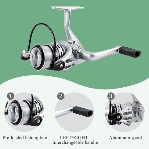 Fishing Pole Set, 5.2FT Compact Telescopic Fishing Rod and Reel Combo with Complete Tackle Lures, Travel Carry Bag All-in-One Fishing Gear for Beginner Spinning Rod Combo Fishing Gift in Kuwait