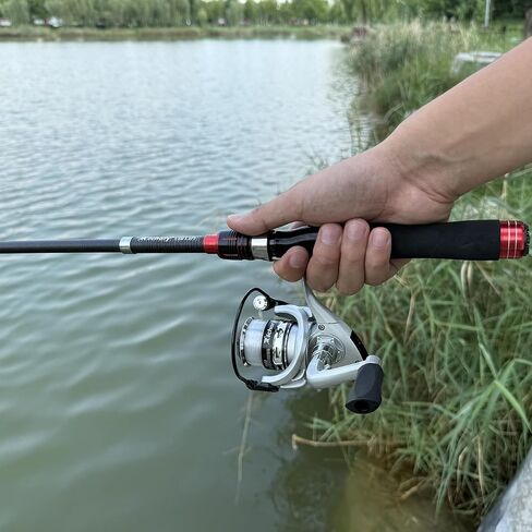 Fishing Pole Set, 5.2FT Compact Telescopic Fishing Rod and Reel Combo with Complete Tackle Lures, Travel Carry Bag All-in-One Fishing Gear for Beginner Spinning Rod Combo Fishing Gift in Kuwait