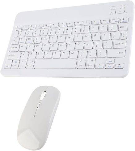 Diyeeni Ultra Thin Silent Keyboard Mouse Combo, 1600 DPI (White) in Kuwait