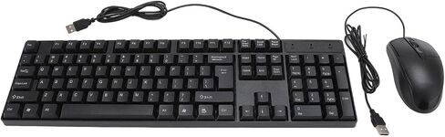 Wired Keyboard Mouse Set, Ergonomic Key Layout in Kuwait