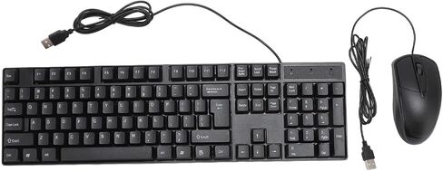Wired Keyboard Mouse Set, Ergonomic Key Layout in Kuwait