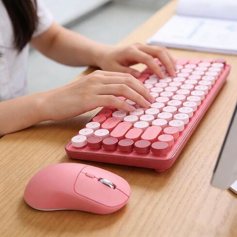 Vikye Wireless Keyboard and Mouse Combo, Dual Mode 85 Key Design in Kuwait