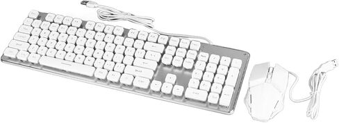 Gaming Keyboard Mouse Set with Dazzling RGB Lights Stable in Kuwait