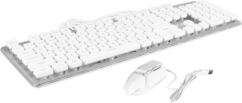 Gaming Keyboard Mouse Set with Dazzling RGB Lights Stable in Kuwait