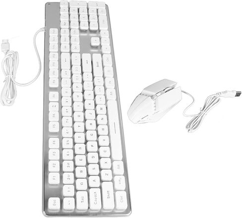 Gaming Keyboard Mouse Set with Dazzling RGB Lights Stable in Kuwait