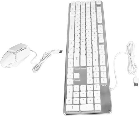Gaming Keyboard Mouse Set with Dazzling RGB Lights Stable in Kuwait