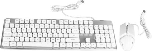 Gaming Keyboard Mouse Set with Dazzling RGB Lights Stable in Kuwait