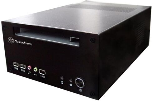 Silverstone Aluminum Alloy Mini-ITX Case with 60-Watt DC to DC Adapter LC12B (Black) in Kuwait