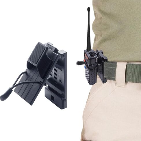 Radio Holder Radio Holster for Duty Belt,Tactical Radio Holder Belt Clip Belt Up to 2.44", Walkie Talkie Belt Clip for Motorola, BaoFeng, Midland Radios(Upgrade Version) in Kuwait
