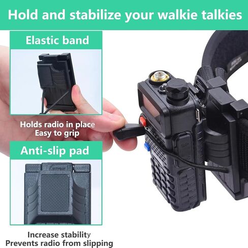 Radio Holder Radio Holster for Duty Belt,Tactical Radio Holder Belt Clip Belt Up to 2.44", Walkie Talkie Belt Clip for Motorola, BaoFeng, Midland Radios(Upgrade Version) in Kuwait