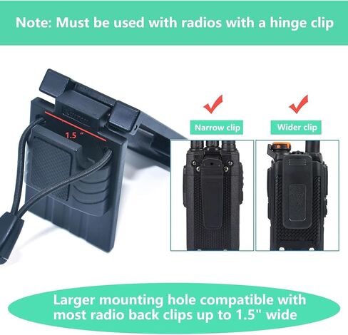 Radio Holder Radio Holster for Duty Belt,Tactical Radio Holder Belt Clip Belt Up to 2.44", Walkie Talkie Belt Clip for Motorola, BaoFeng, Midland Radios(Upgrade Version) in Kuwait
